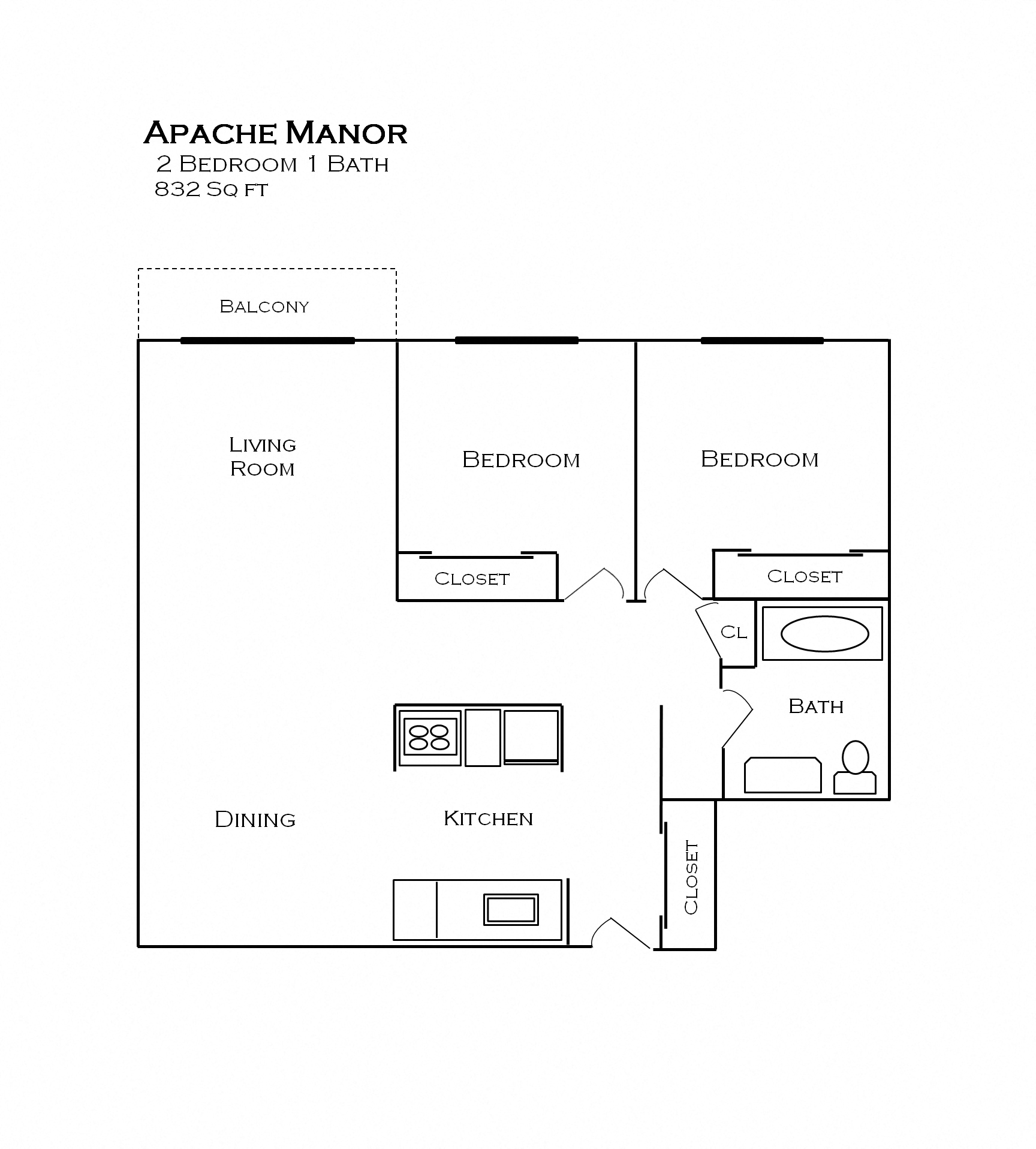 Apache Manor Apartments floor plan